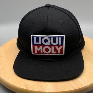 LIQUI MOLY | OSFM ADJUSTABLE Men CASUAL WORKWEAR SNAP BACK HAT | BLACK